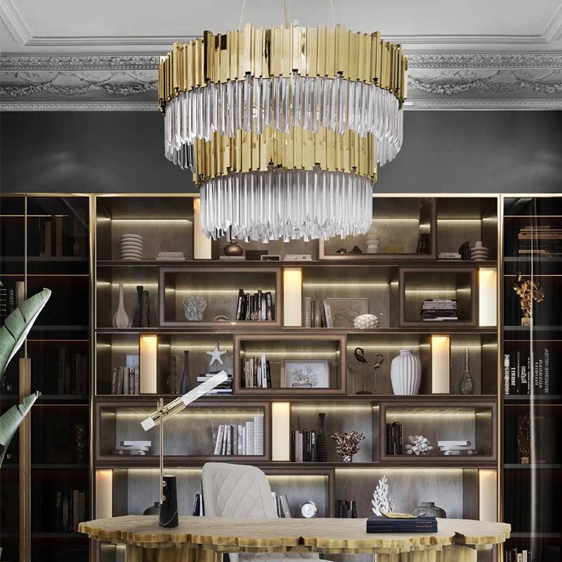 Brilliant Decorative 2-Tier Round Chandelier - product detail 2
