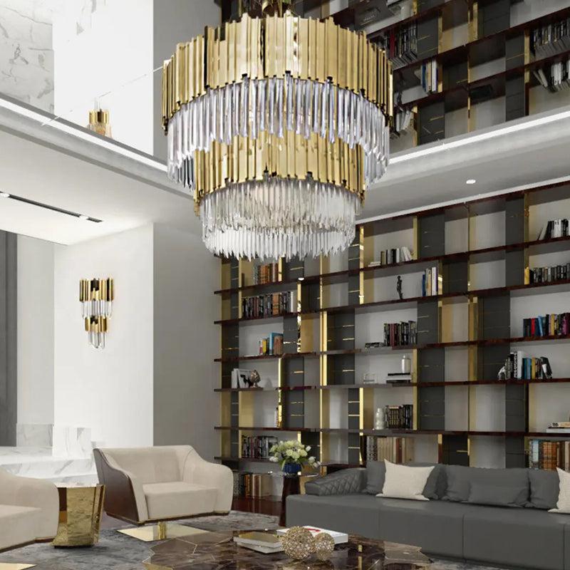 Brilliant Decorative 2-Tier Round Chandelier - product detail 4