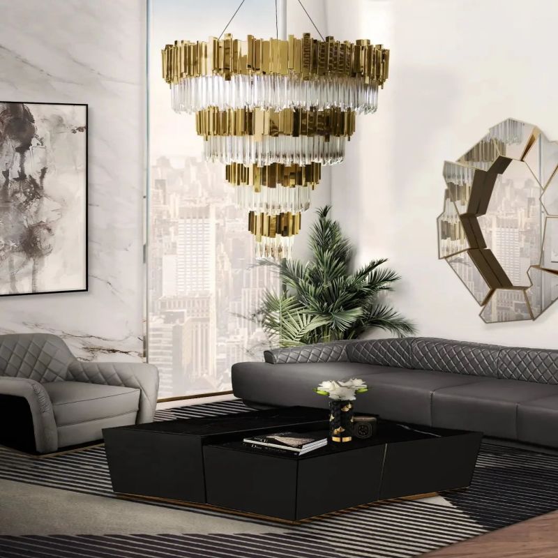 Brilliant Decorative 4-Tier Round Chandelier - product detail 2