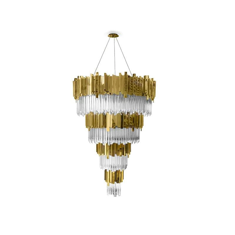 Brilliant Decorative 4-Tier Round Chandelier - product detail 5