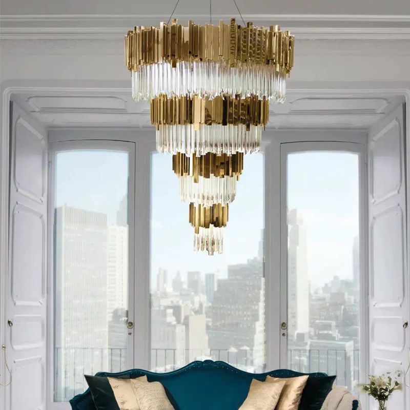 Brilliant Decorative 4-Tier Round Chandelier - product detail 4