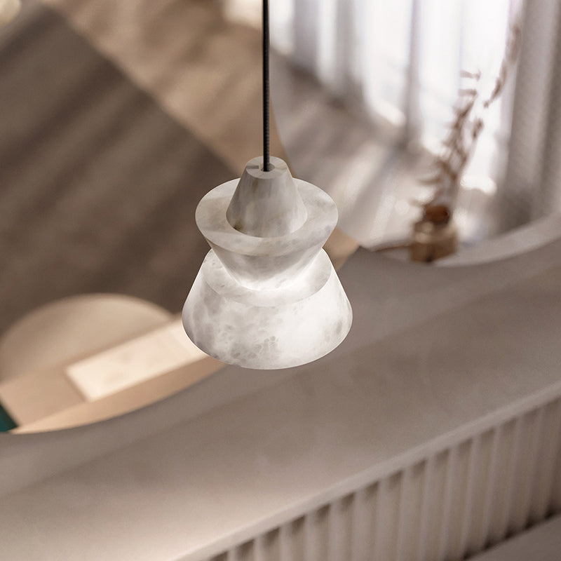 Carol Alabaster Dining Table Pendant Light - product detail 4