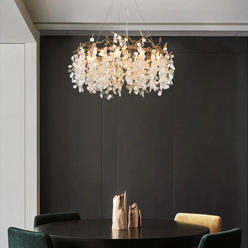 Cathy Round Circle Fortune Tree Round Branch Chandelier - product detail 3