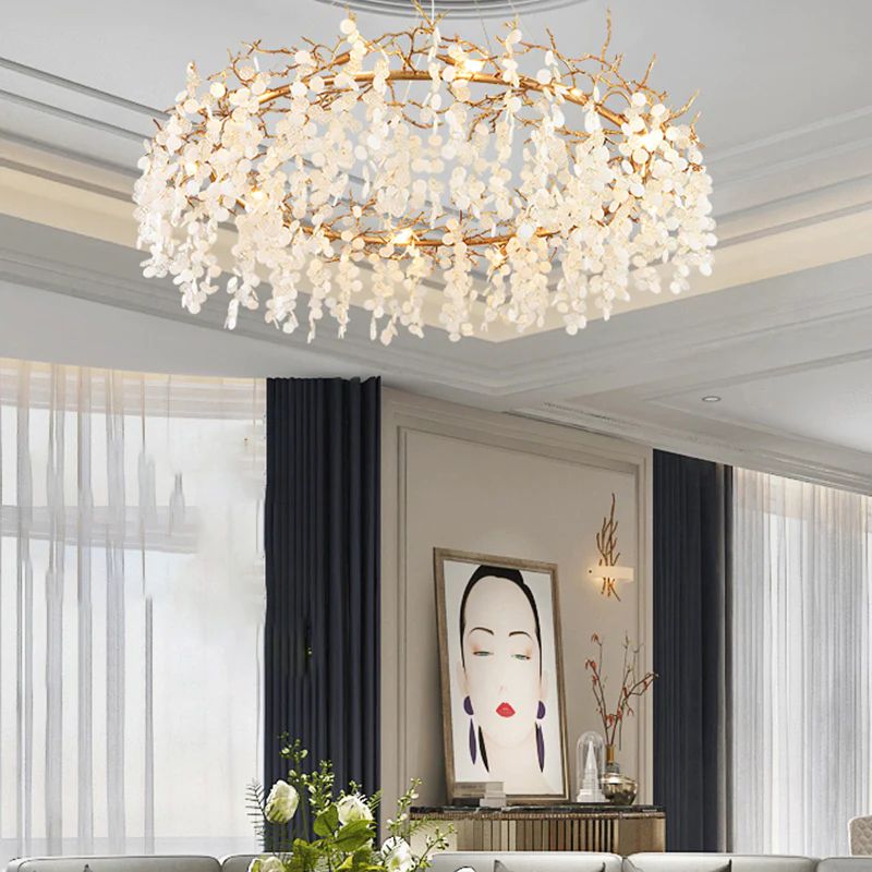 Cathy Round Circle Fortune Tree Round Branch Chandelier - product detail 2