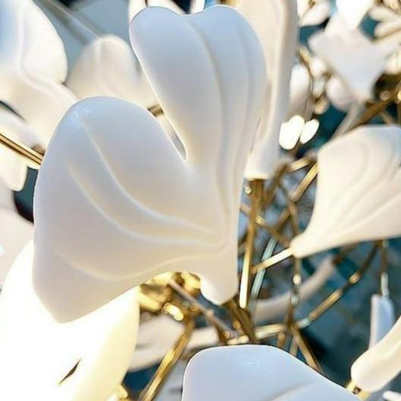 Ceramic Ginkgo Branch Chandelier Light - product detail 9