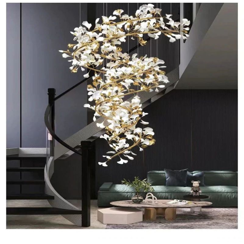 Ceramic Ginkgo Modern Chandelier - product detail 11