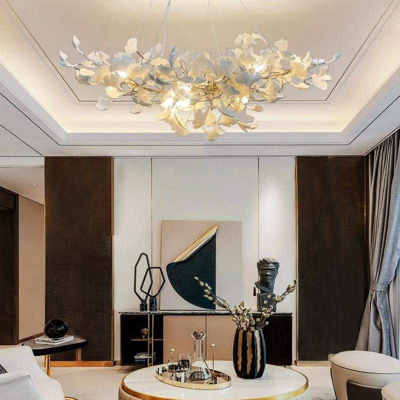 Ceramic Ginkgo Modern Chandelier - product detail 12
