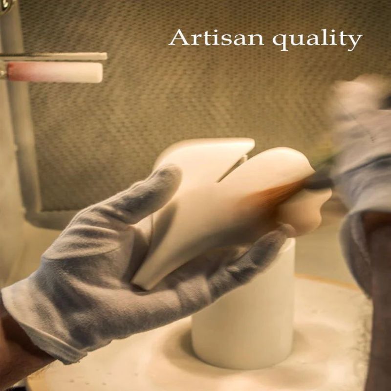 Ceramic Ginkgo Round Linear Chandelier