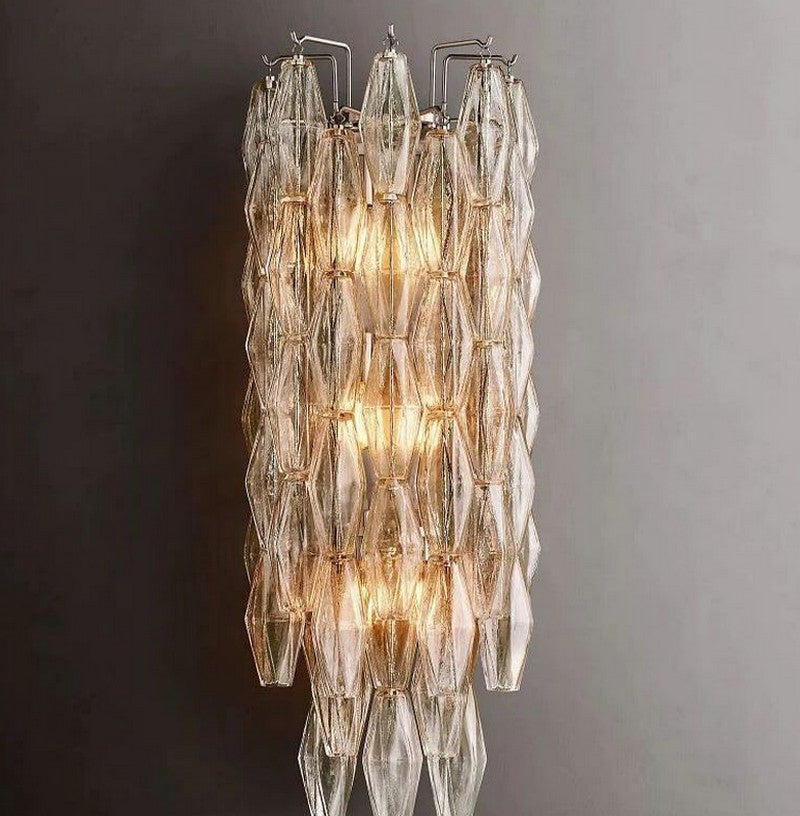 Chara Clear Glass Grand Wall Sconce