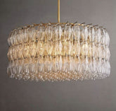 Chara Clear Glass Round Chandelier 37"