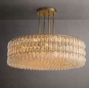 Chara Clear Glass Round Chandelier 62"