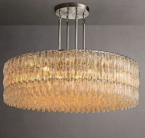 Chara Clear Glass Round Chandelier 62"