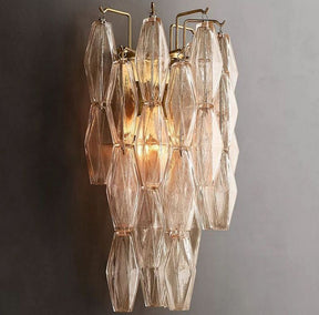 Chara Clear Glass Short Wall Sconce