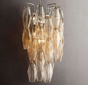 Chara Clear Glass Short Wall Sconce