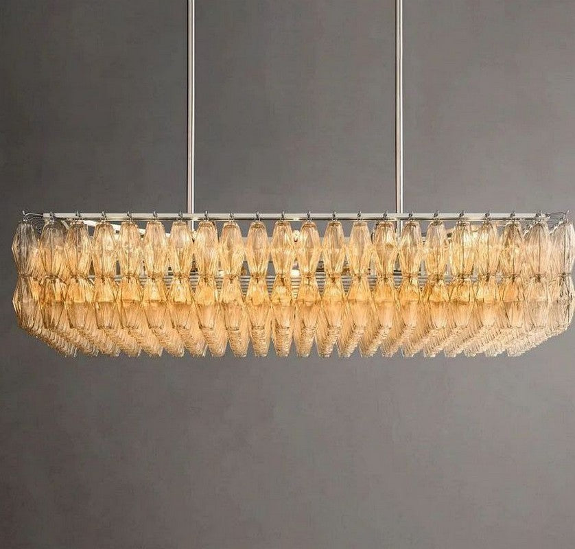 Chara Rectangular Chandelier 54"