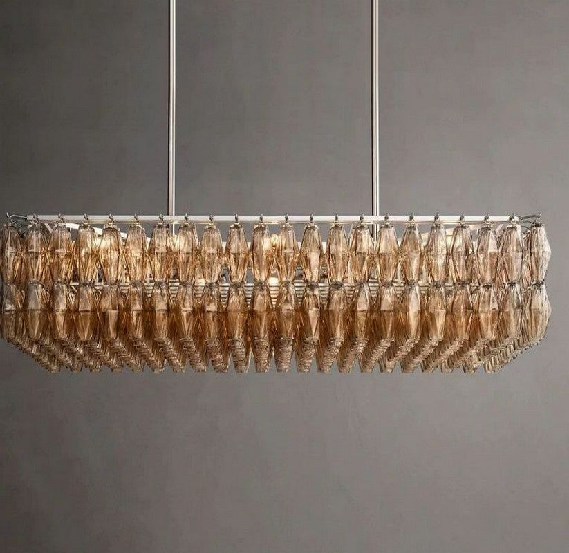 Chara Rectangular Chandelier 54"