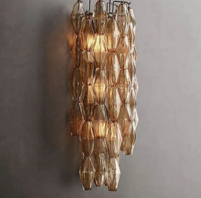 Chara Smoke Glass Grand Wall Sconce