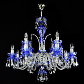 Classical De Luxe 12 Light Crystal Glass Chandelier