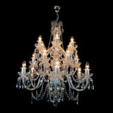 Classical De Luxe 18 Light Crystal Glass Chandelier