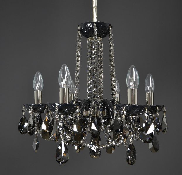 Classical Maniera 6 Light Crystal Glass Chandelier