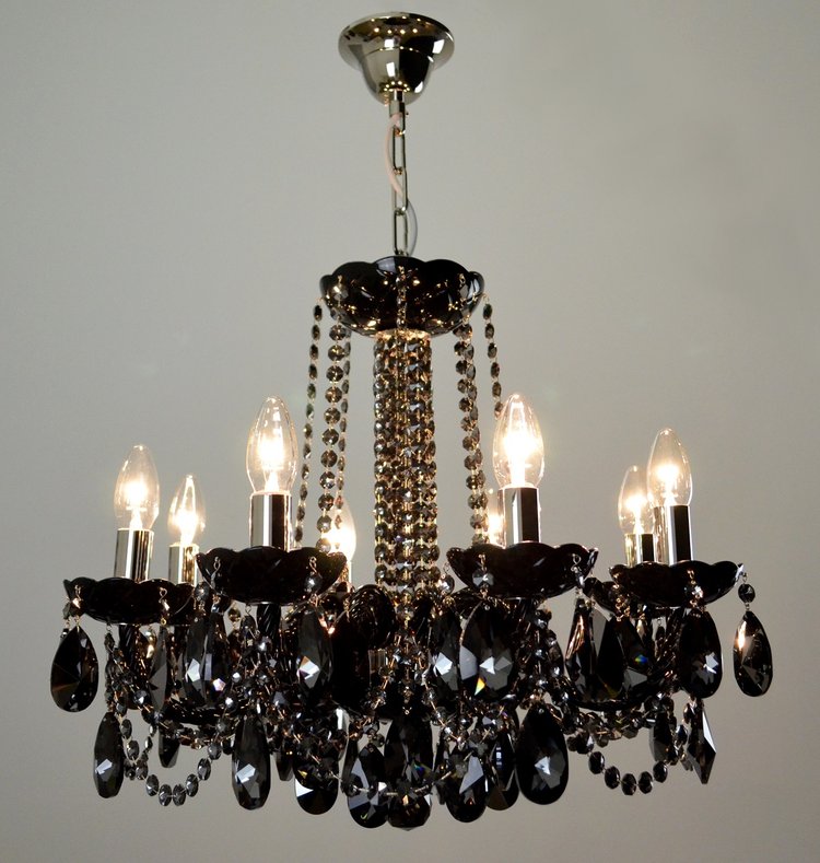 Classical Maniera 8 Light Crystal Glass Chandelier