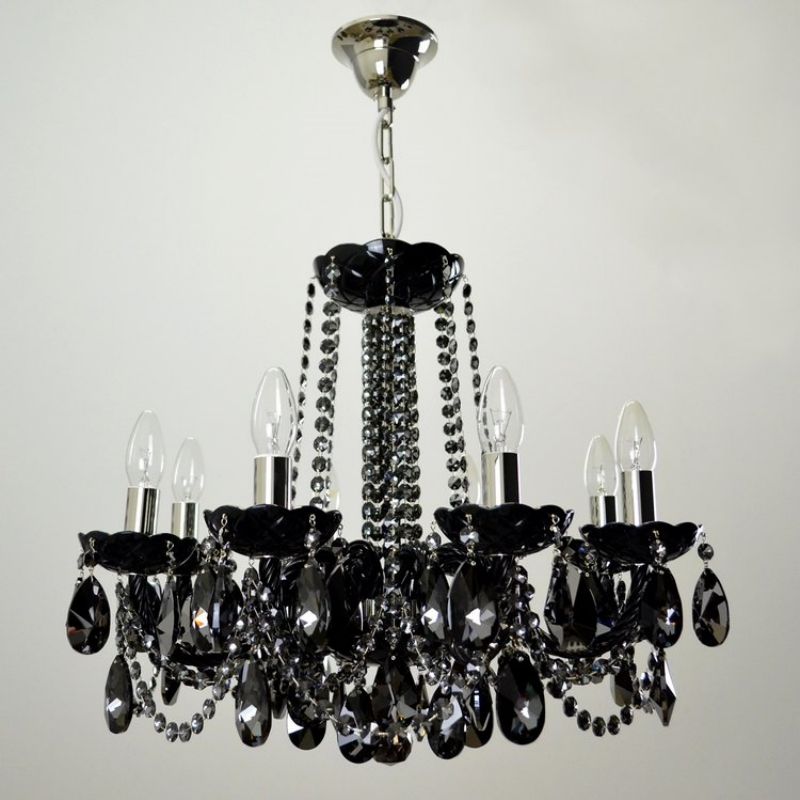 Classical Maniera 8 Light Crystal Glass Chandelier