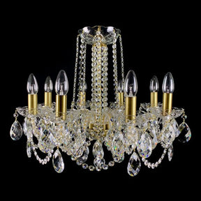 Classical Maniera 8 Light Crystal Glass Chandelier