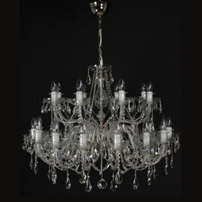 Classical Serpente 24 Light Crystal Glass Chandelier