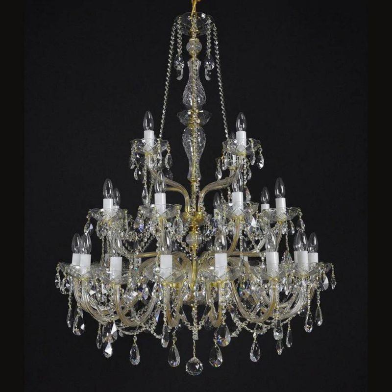 Classical Serpente 28 Light Crystal Glass Chandelier