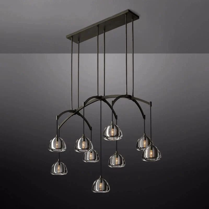 Crescent Linear Chandelier 54''