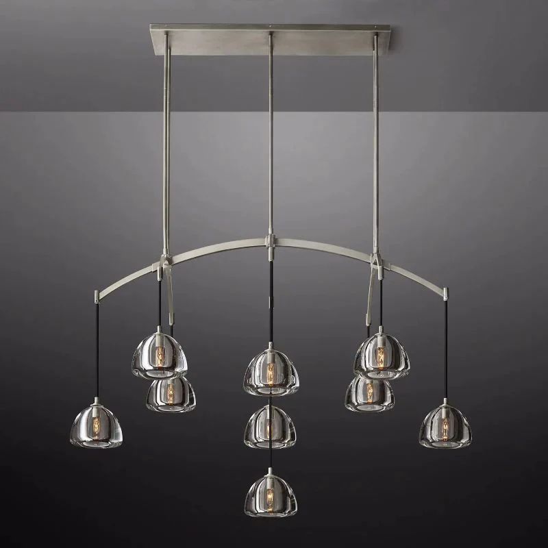 Crescent Linear Chandelier 54''