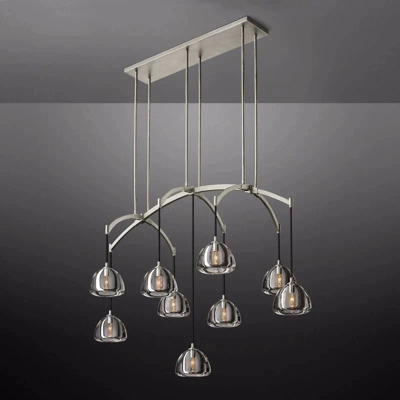 Crescent Linear Chandelier 54''