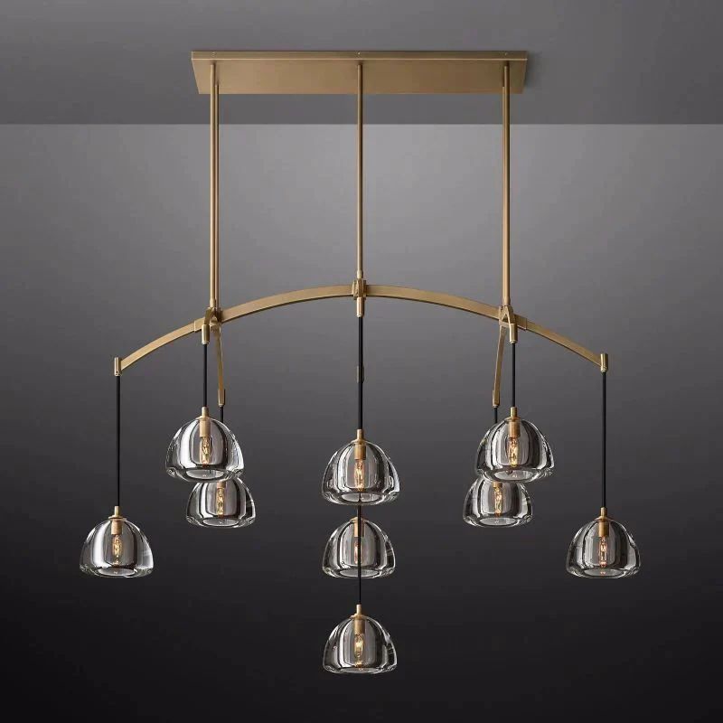 Crescent Linear Chandelier 54''
