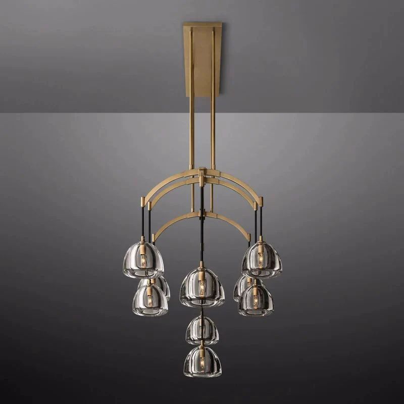 Crescent Linear Chandelier 54''
