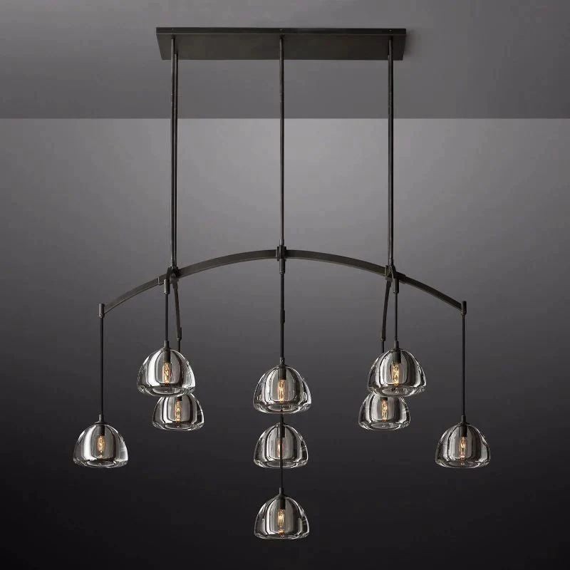 Crescent Linear Chandelier 54''