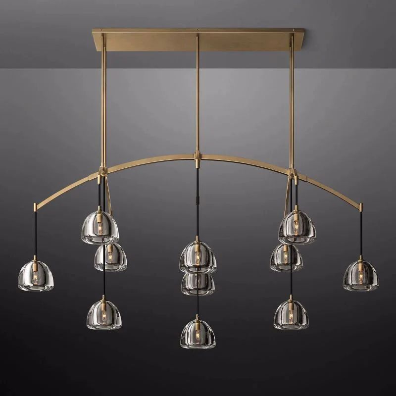 Crescent Linear Chandelier 72''