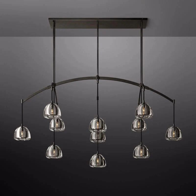 Crescent Linear Chandelier 72''