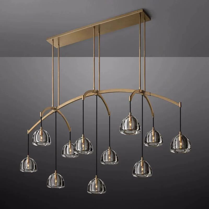 Crescent Linear Chandelier 72''