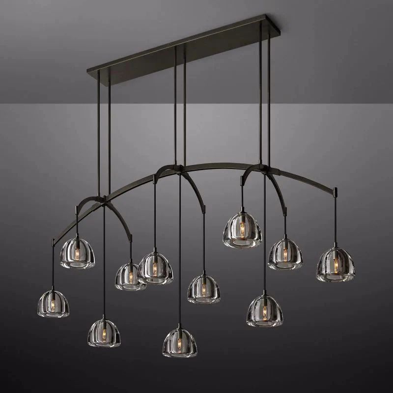 Crescent Linear Chandelier 72''