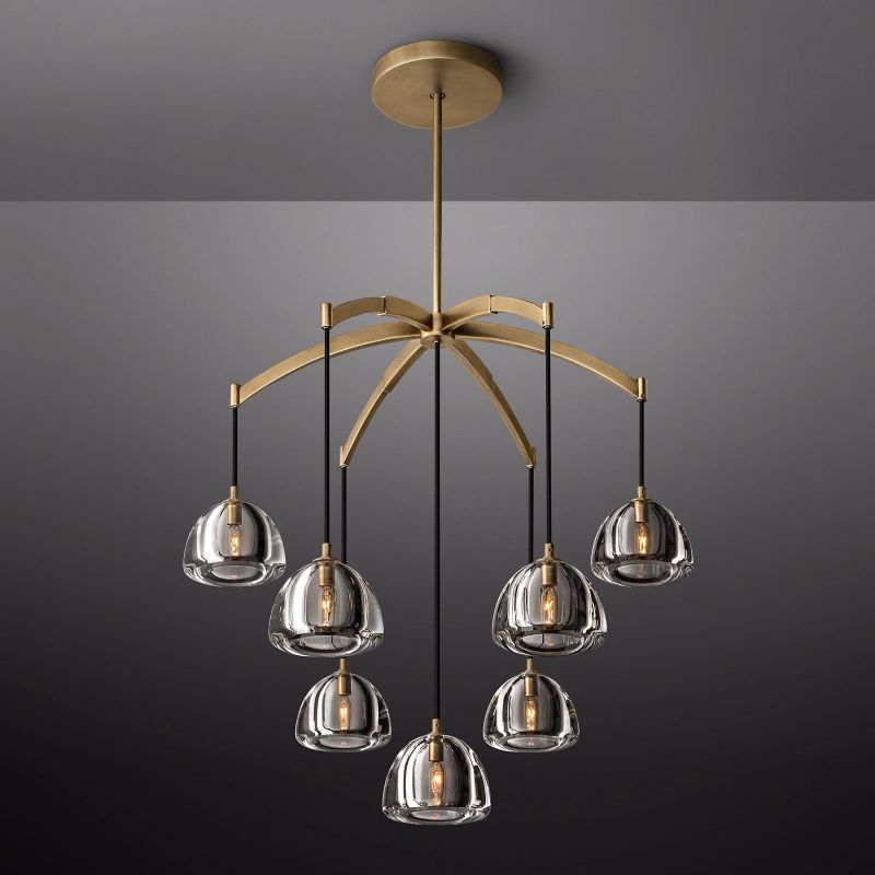Crescent Round Chandelier 36''