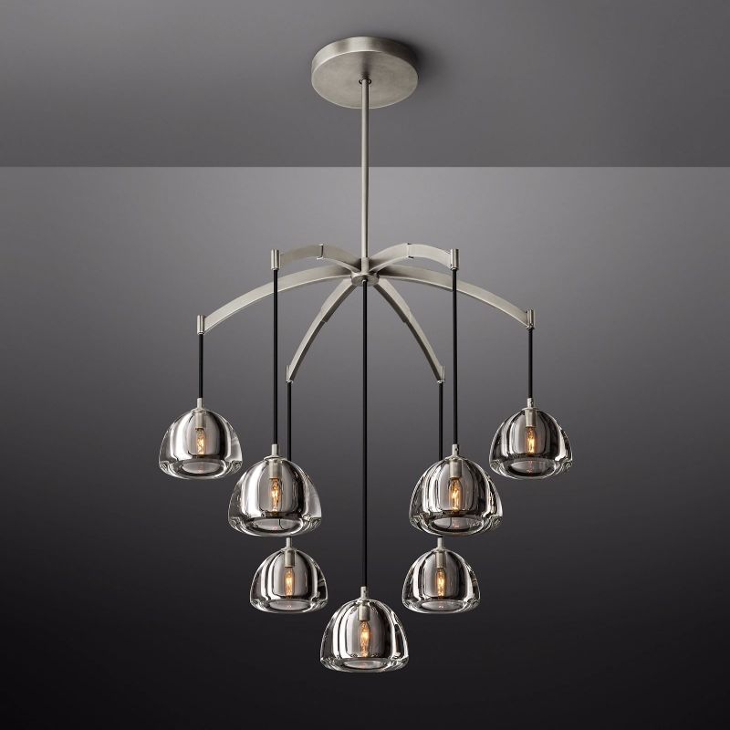 Crescent Round Chandelier 36''