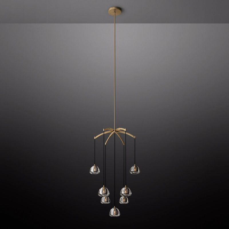 Crescent Round Chandelier 36''