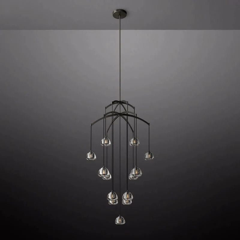 Crescent Round Chandelier 48''