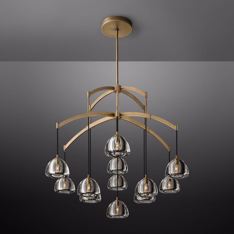 Crescent Round Chandelier 48''