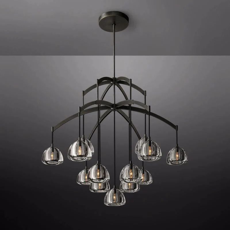 Crescent Round Chandelier 48''