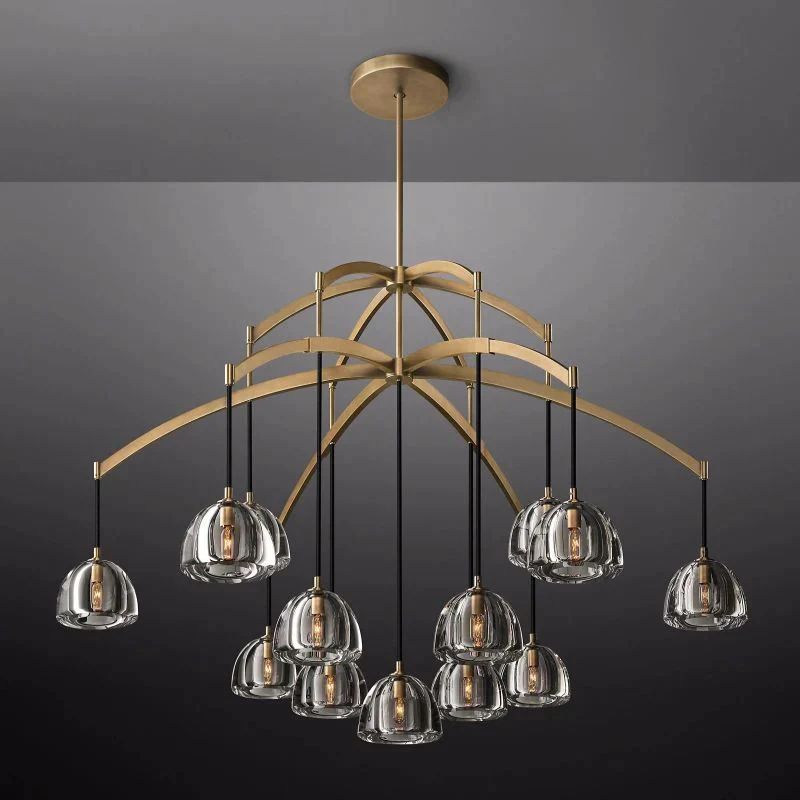 Crescent Round Chandelier 60''