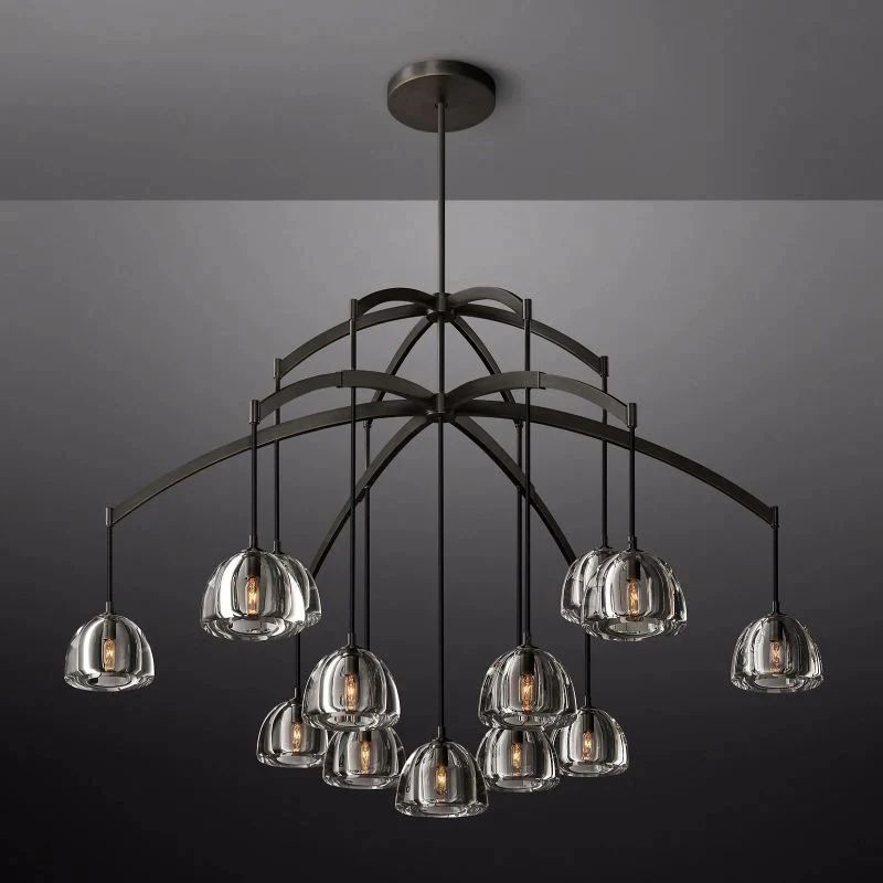 Crescent Round Chandelier 60''