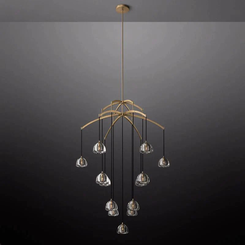 Crescent Round Chandelier 60''