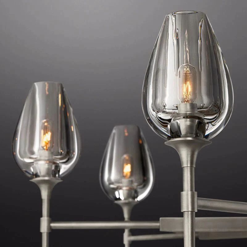 Crystal Tulip Round Chandelier 54''