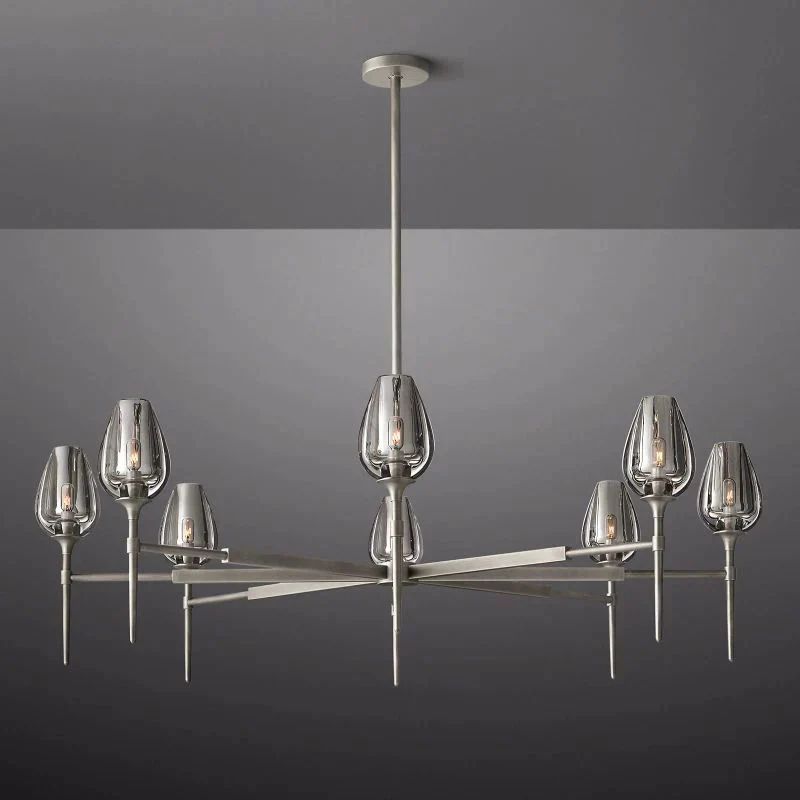 Crystal Tulip Round Chandelier 54''
